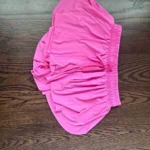 NEON PINK BUTTERFLY SHORTS SIZE XS BARELY WORN